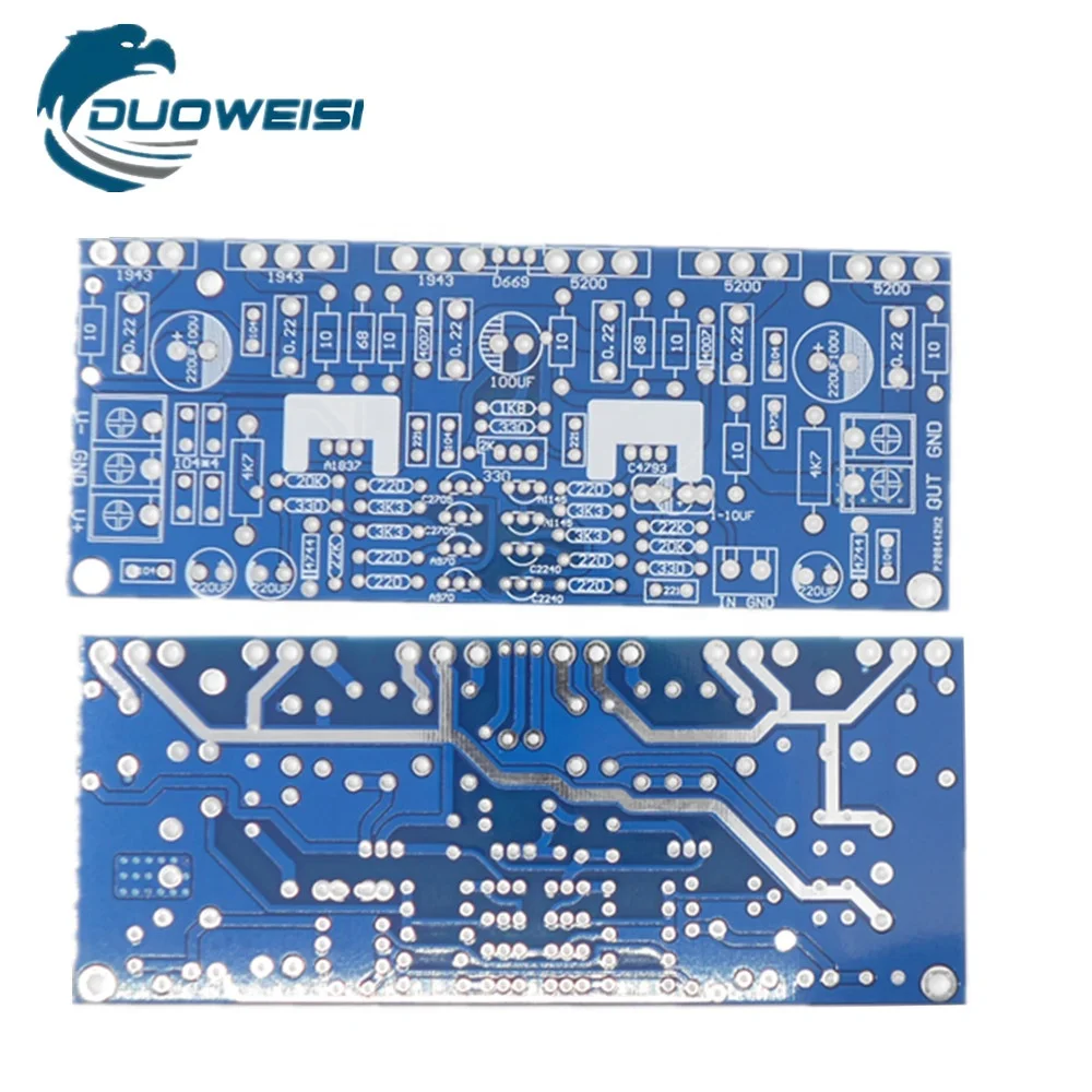 Mono 300W power amplifier board 1943+5200 high power amplifier board PCB empty version