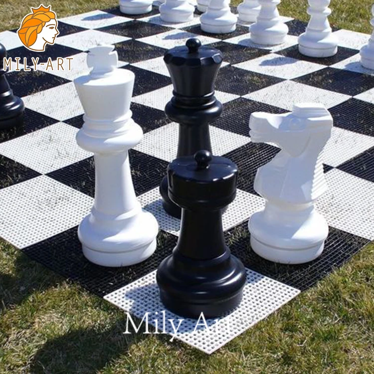 Yard Decor Large Hand Carved Marble Chess Statue for Sale