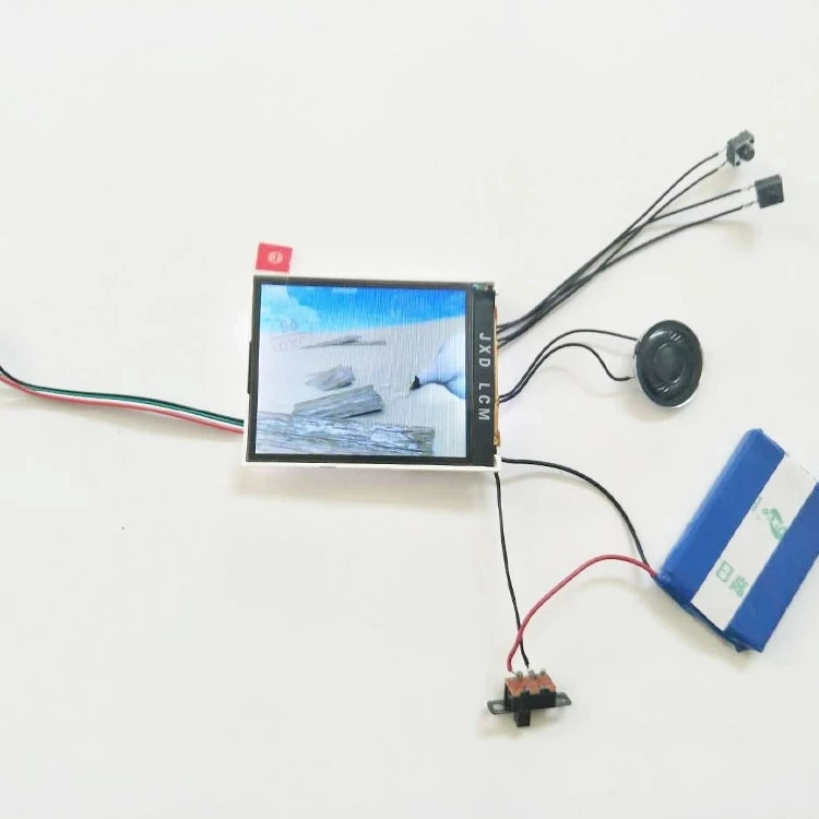  High quality business 2.4 inch screen lcd recording memory greeting card video brochure