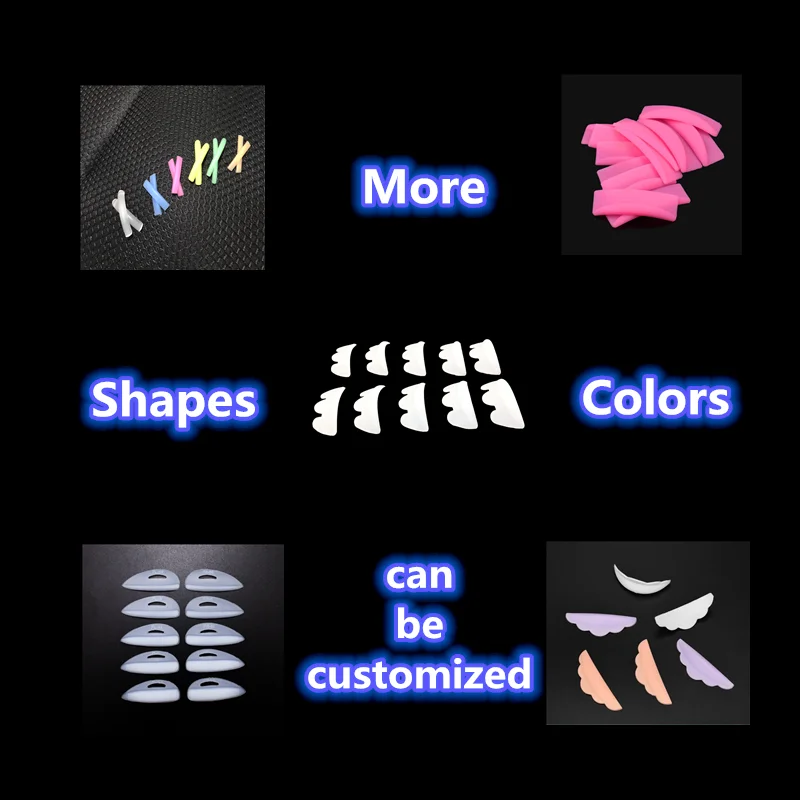 5 Sizes Lash Lift Rods Curl Eyelashes Perm Rods London 8 Set Dolly Lash Silicone Eye Pad For Eyelash Perm