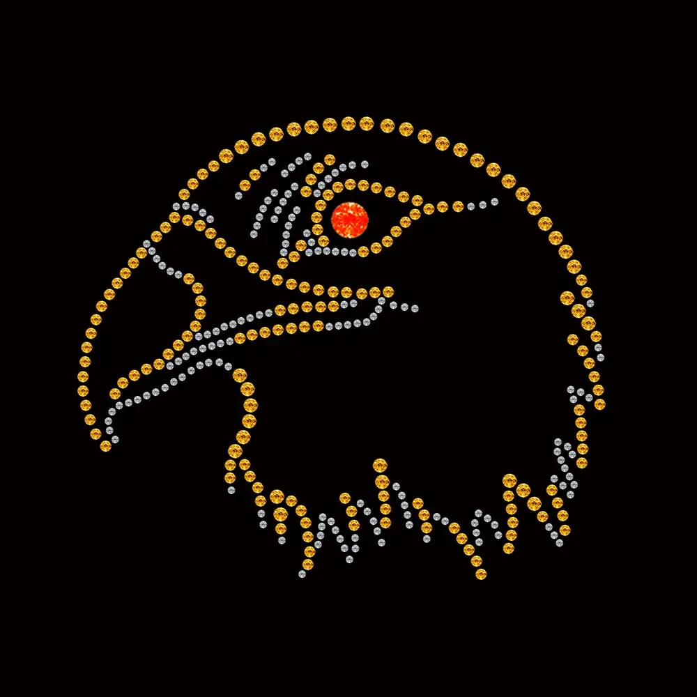 Anchor Rhinestone Iron on Hotfix Heat Transfer Decal Bling Rhinestone Sticker Heat Transfer Patch Clothing Repair Applique