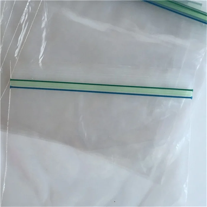 
Eco Friendly Clear Poly LDPE PE Transparent Zipper Double Zipper Food Storage Bag 