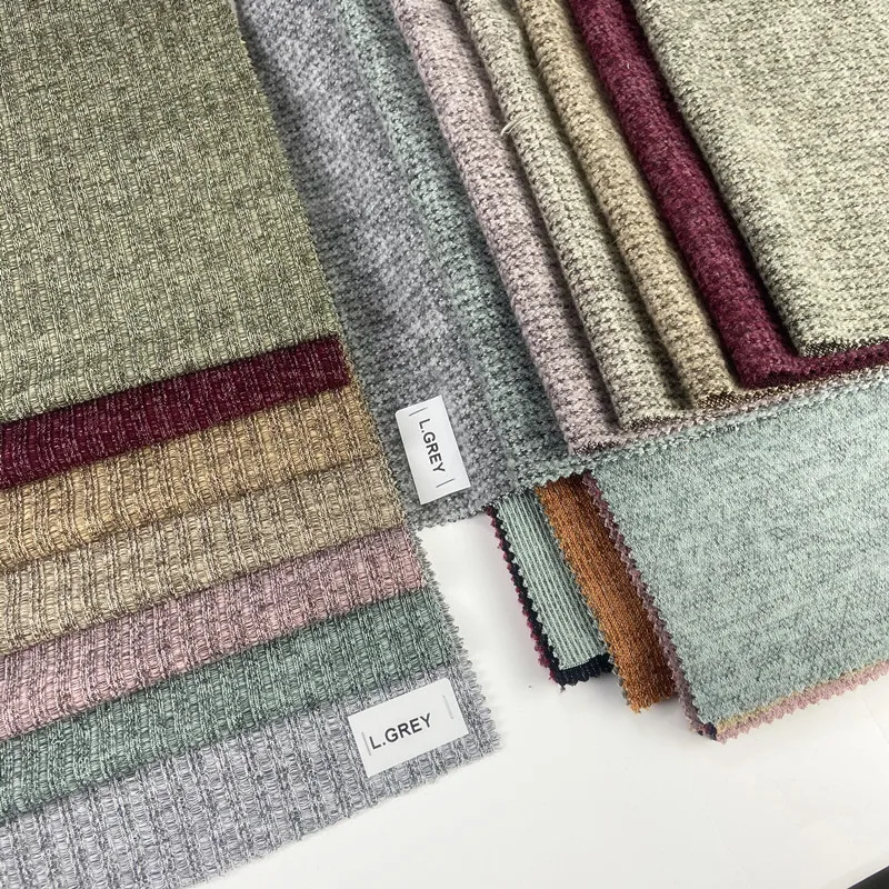 INDIAN KNITTED RIB FABRIC Hacci ANGORA  RIB 100% Polyester  Flax Knitting Jersey Fabric for women garment