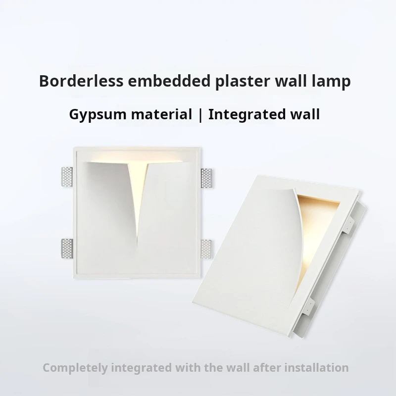 Professional Design Commercial Lighting Dimmable 9W E14 Frameless Double Open Led Gypsum Lamp