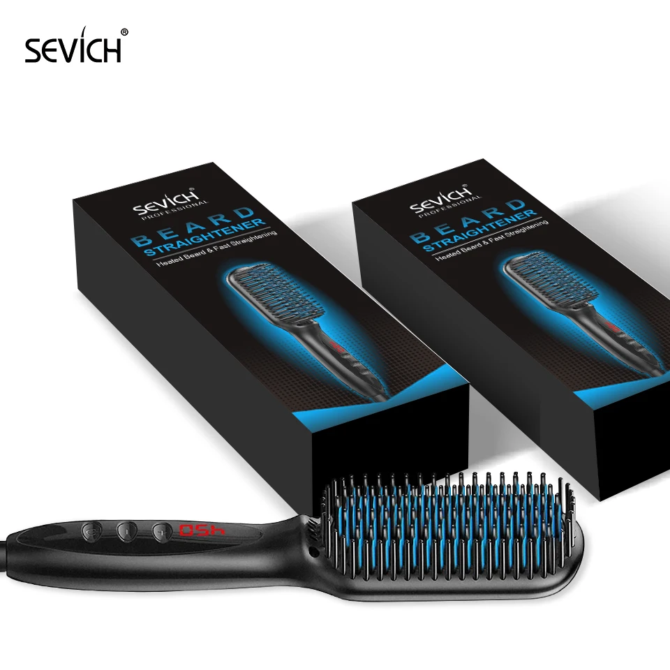 Sevich Quality Beard Set Man Fashionable Beard Styling Comb Long Lasting Beard Straightener