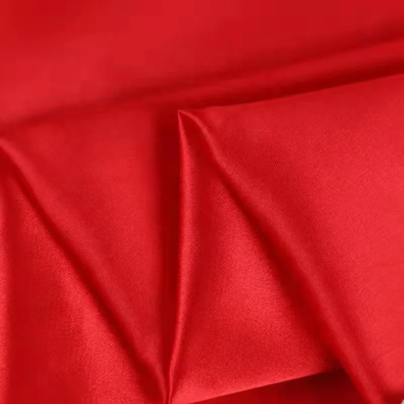 Luxury soft home textile material 100% polyester bed sheet satin fabric