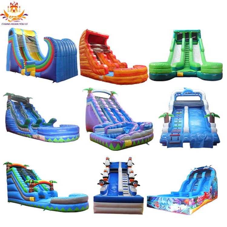 Commercial Bouncer Large Inflatable Pool Water Slide For Kid Big Cheap Bounce House Jumper Bouncy Jump Castle