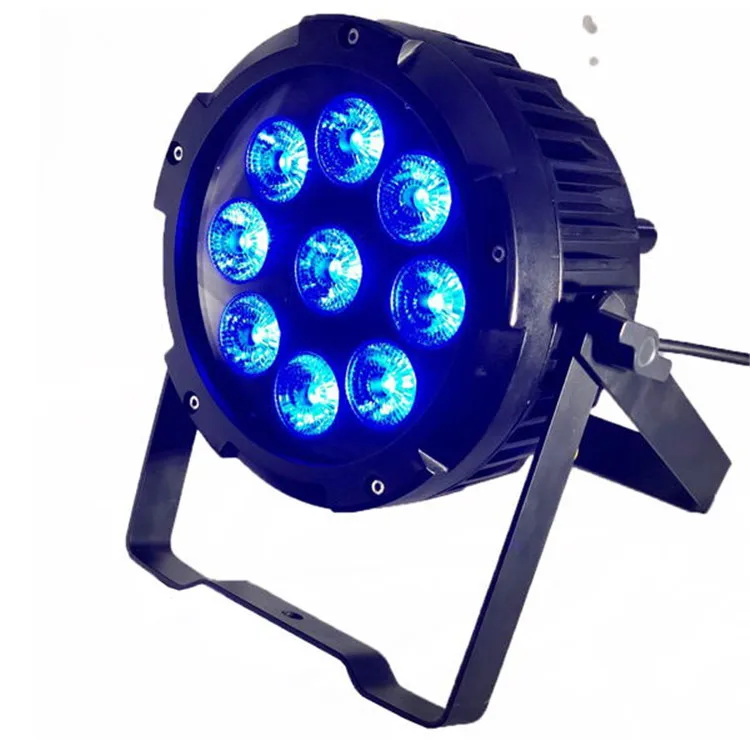 Waterproof IP65 LED Battery 9x18W RGBWAUV wireless WIFI remote wash par lights