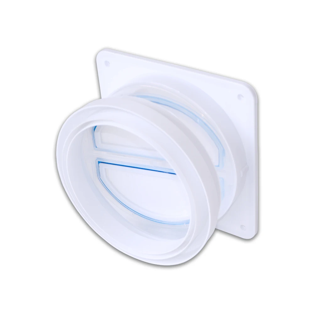 Kitchen range hoods check valve anti odor control back-pressure non-return flap air Duct Spring Loaded Backdraft Damper