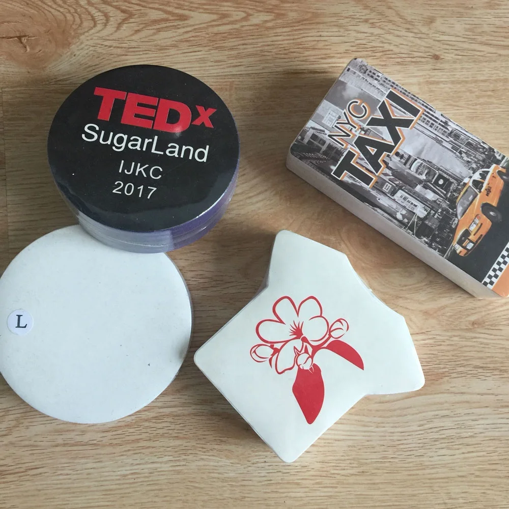 Custom funny magic compressed T-shirts 100%cotton short sleeve mini shape free gift compression t shirt for promotion