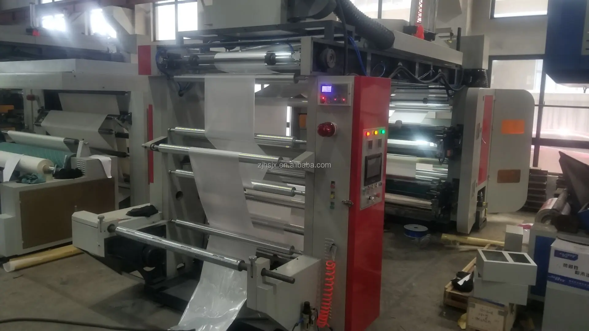 YTB-41000 high speed 4 colour chamber doctor blade flexo printing plastic film machine