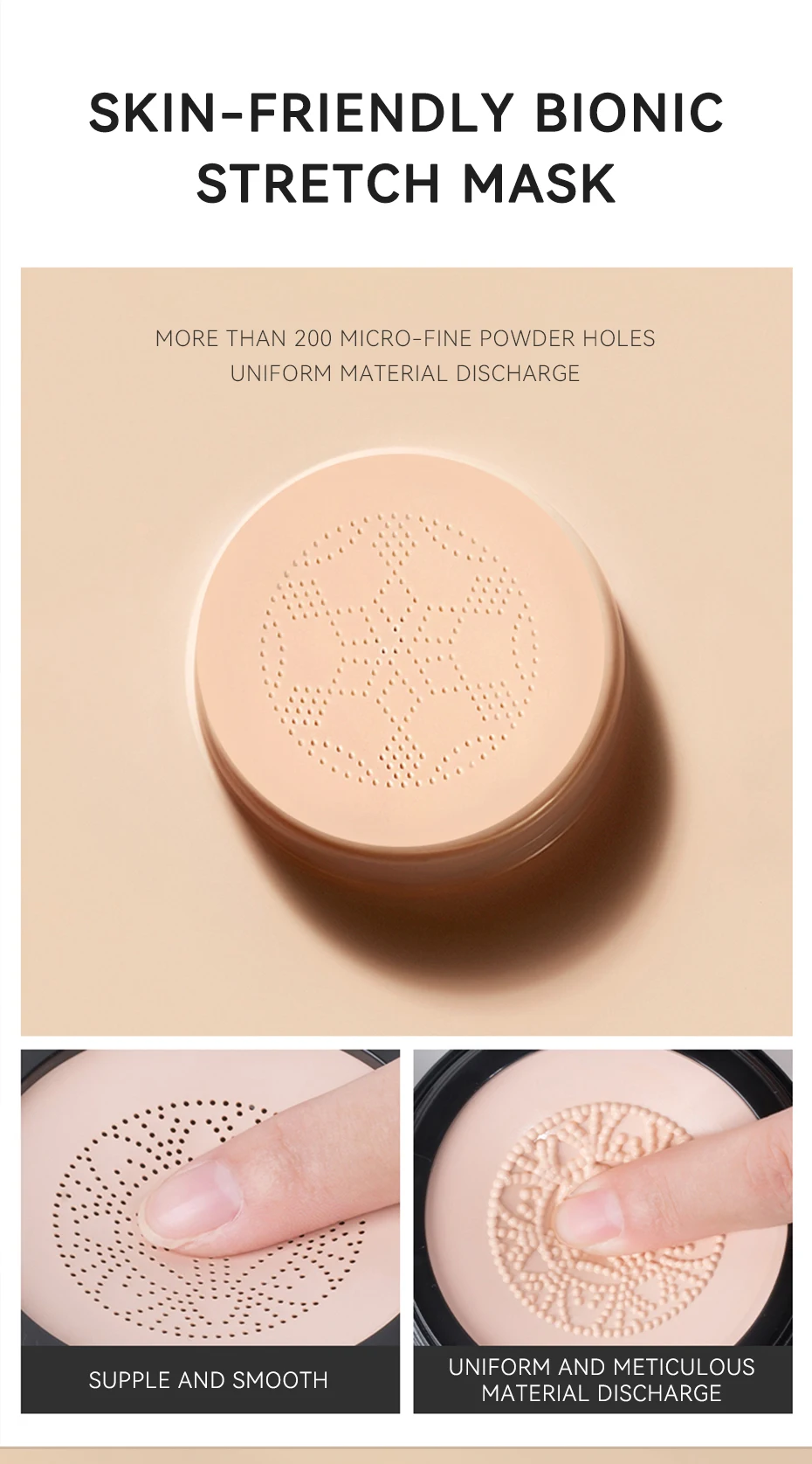 SKIH Mushroom Head Air Cushion Cc Cream Air Cushion Foundation Natural Color CE Adults BB Cream Female Whitening Makeup Base