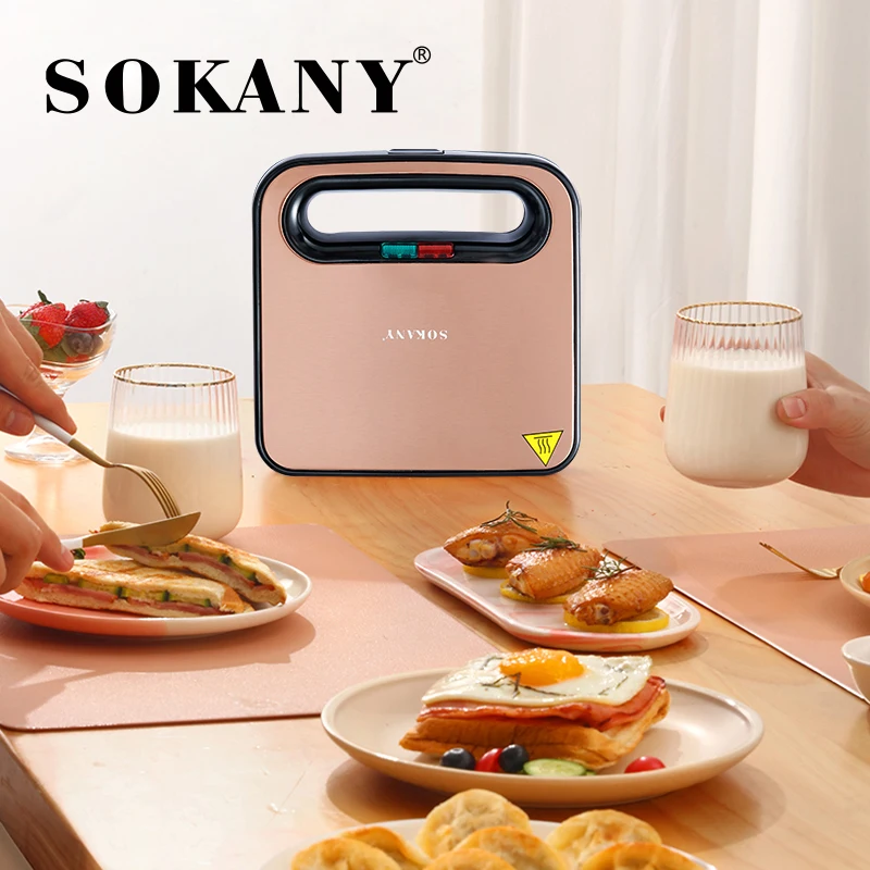 SOKANY 021 супер качество ломтик Электрический для домашнего использования из нержавеющей стали гриль завтрака