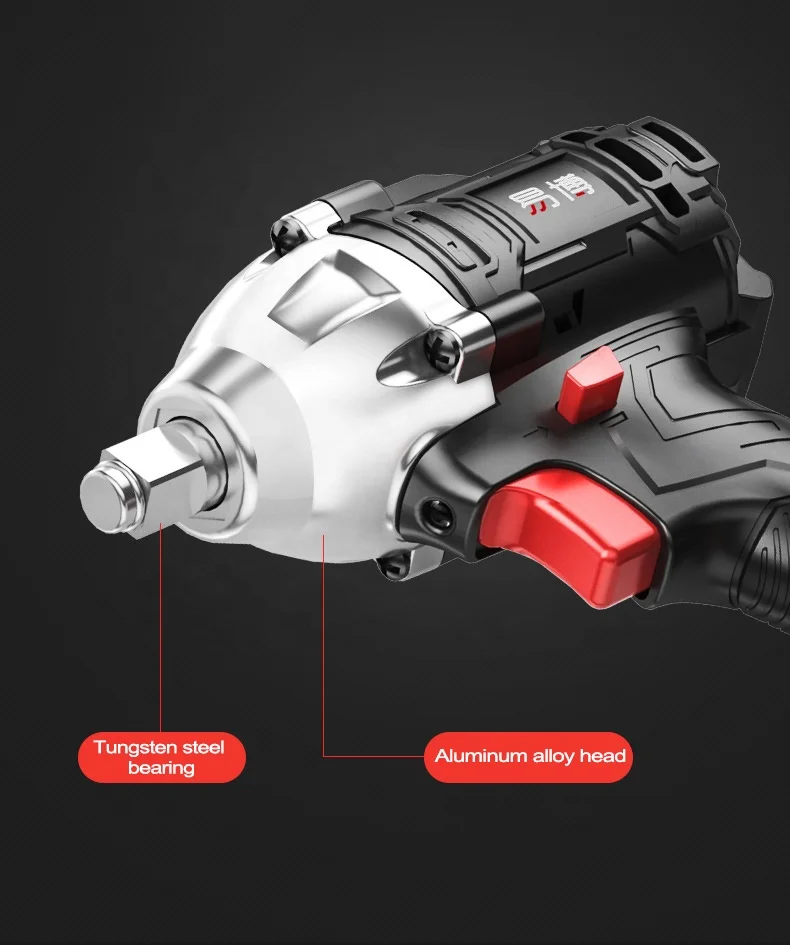 Lithium battery Half Inch Impact Wrench Electric Socket Powerful Auto Repair Brushless Impact Wrench