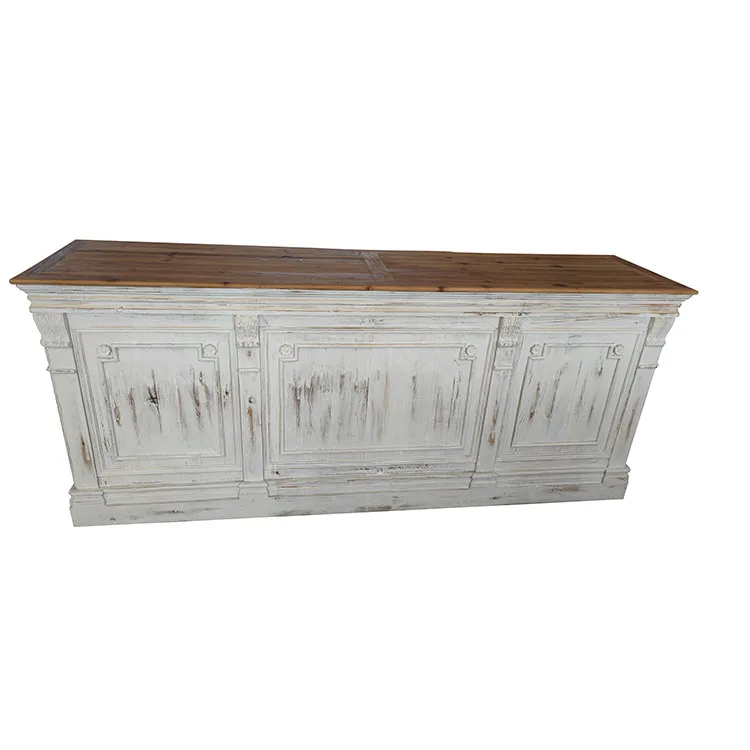 Wedding Party Pub Funiture garden bar table chinese style old fir banquet bar tables