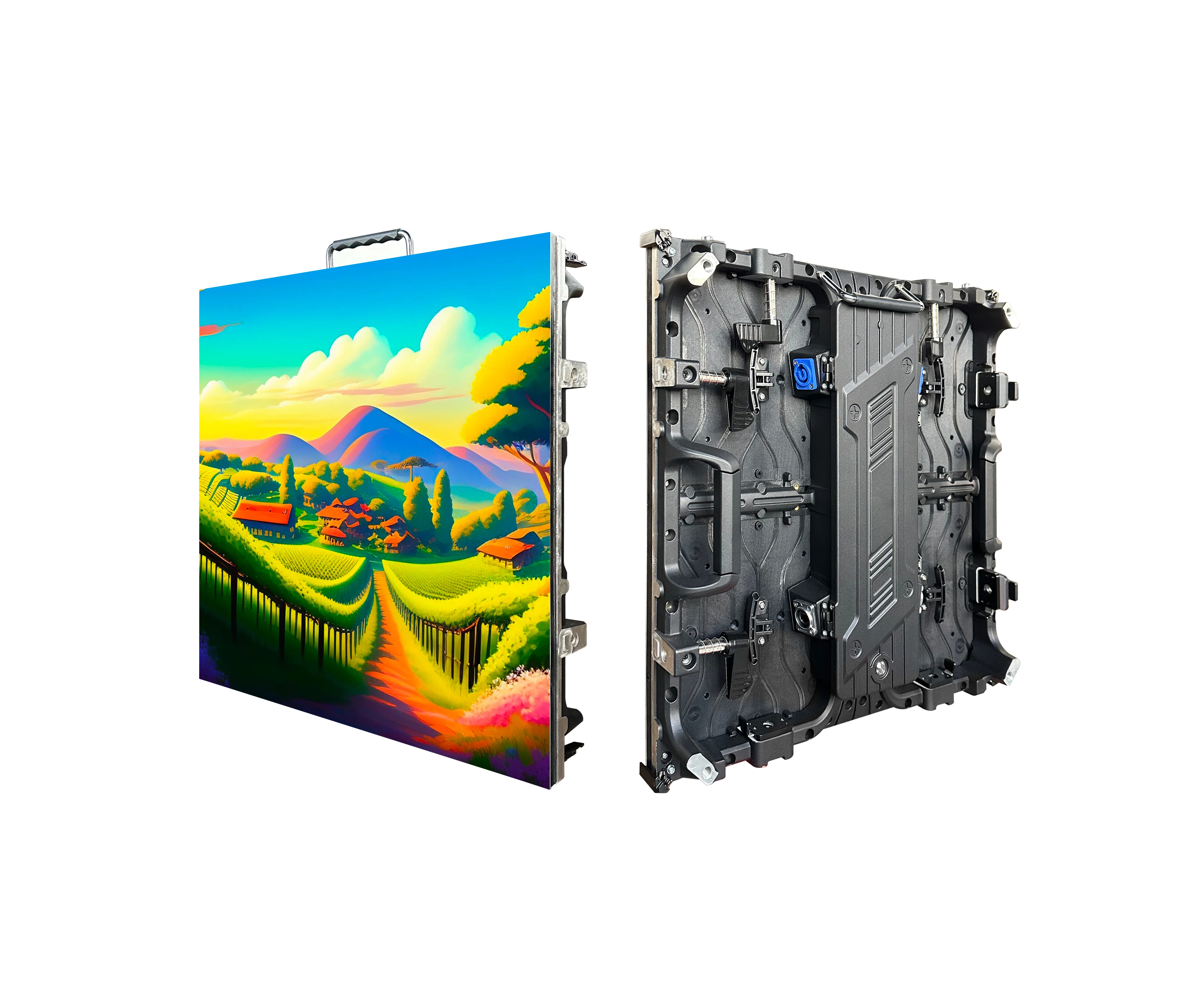 P3.91 RGB светодиодный экран придорожная реклама рекламный щит 500*500 мм шкаф наружный HD 3840Hz IP65 дисплей настенный