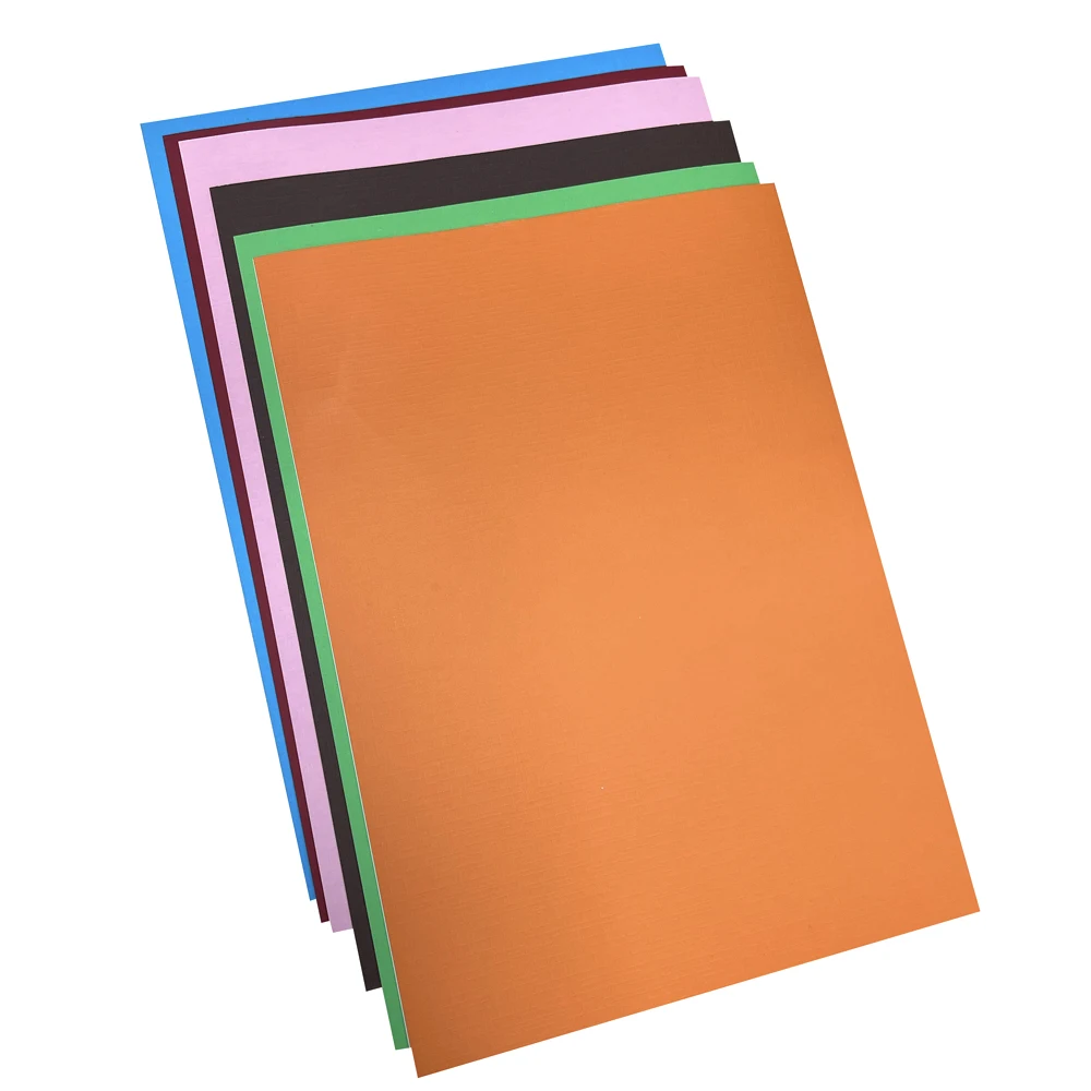 Wholesale Price Color Leather grain binding cover paper A4 220gsm binding cover embedded color cardboard textured paper