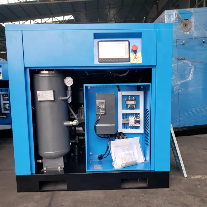 High Quality 11KW 7Bar Variable Start Frequency Direct Drive Screw Air Compressor with Inverter