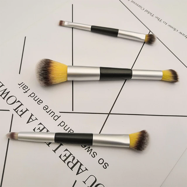 3 PCS double ended travel brush makeup brush