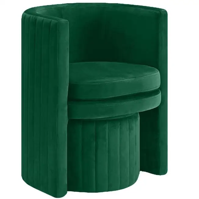 Top seeling single seat sofa footstool combination minimalist accent chair