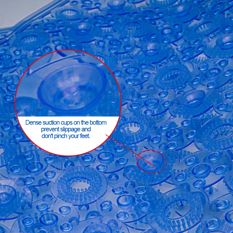 Pvc Round Hole Clean Brush Mat Floor Mat Hotel Bathroom Foot Massage Anti-Slip Spa Shower Mat