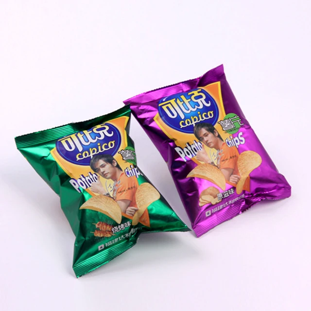 custom printed potato chip bags plastic bags heat seal