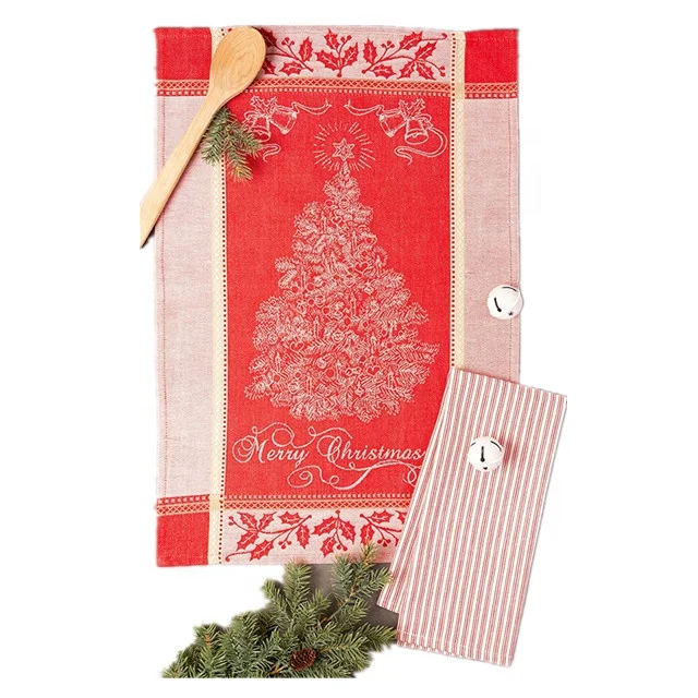 Custom Print 100% Cotton Cheap Christmas Dish Towels