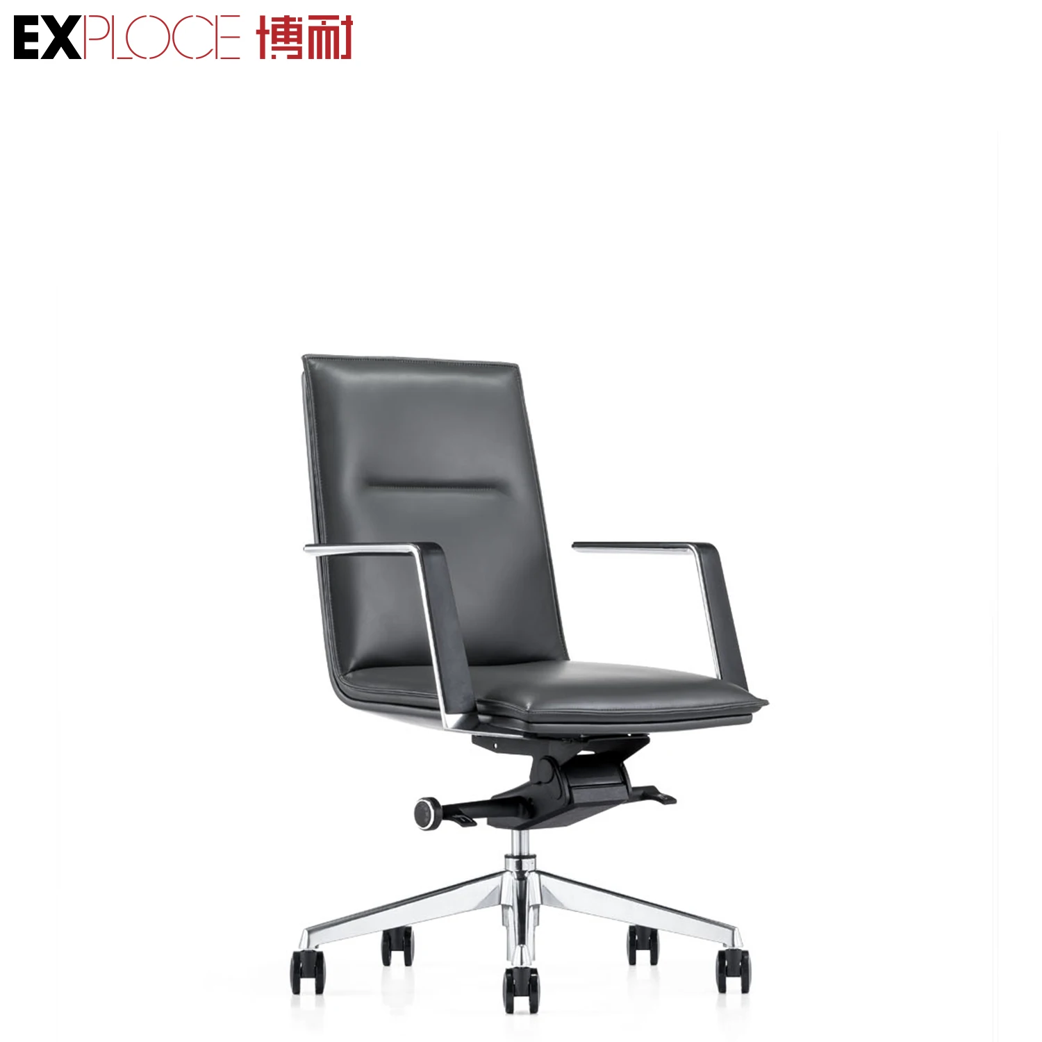 Swivel Leather Office Chair,Lumbar Support and Headrest,Racing Style High-back Gaming Chair