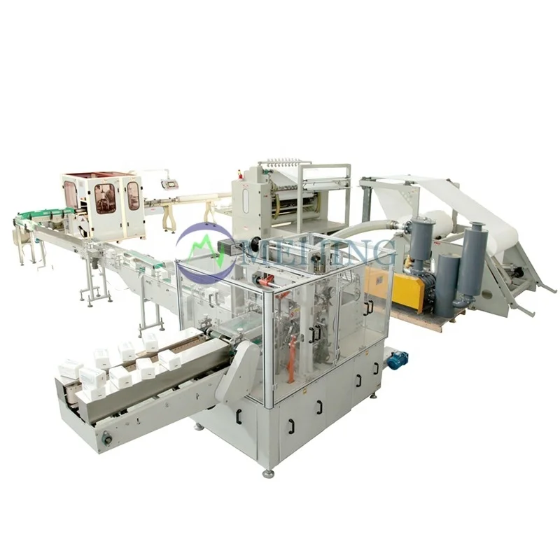 China Manufacturing auto Napkin/ facial tissue paper folding packing making machine production line for price