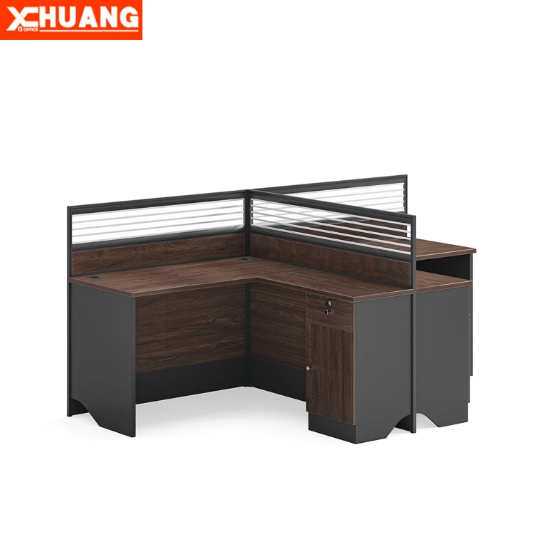 Office Cubicle System Computer Desk Two Person Workstation 2