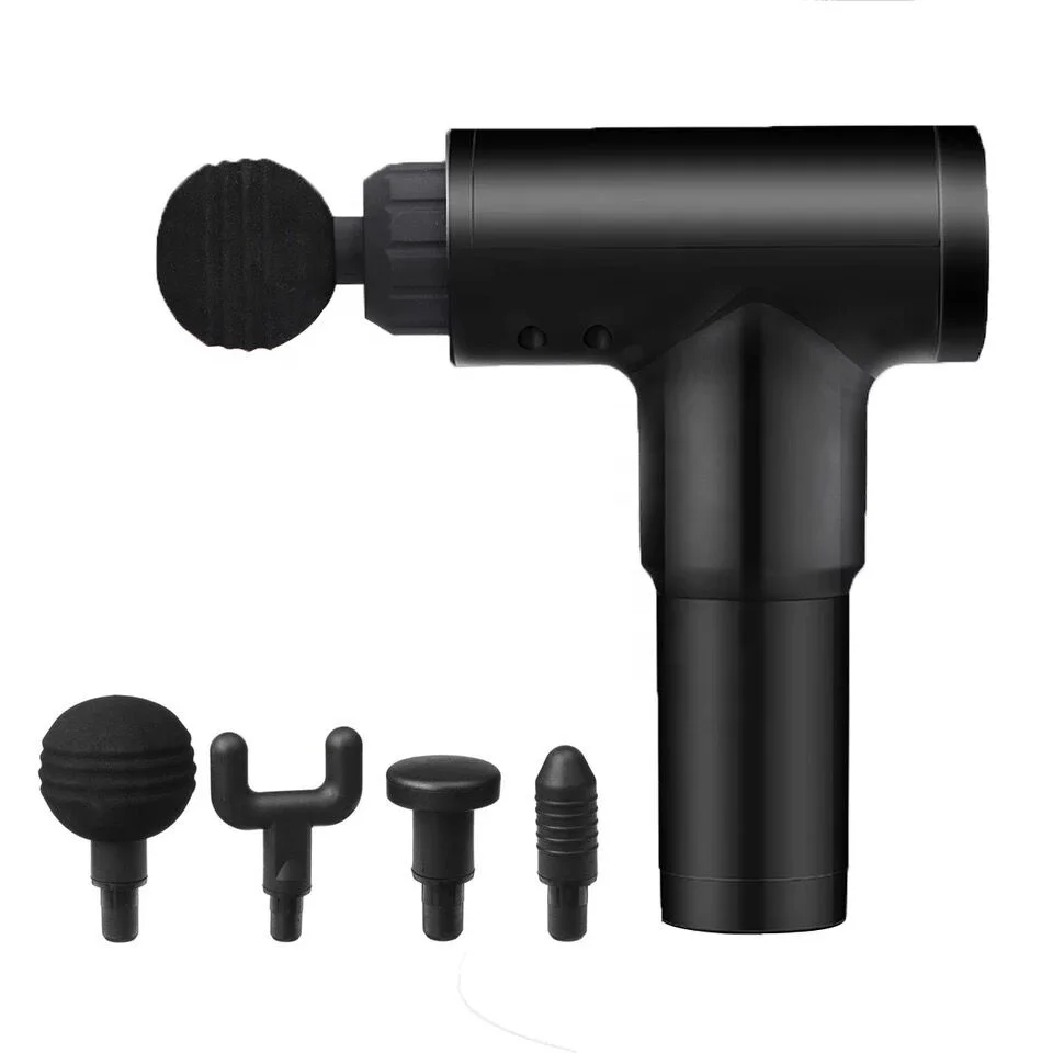 Muscl Massage Gun KH-320 Handheld Deep Tissue Vibration Massage Gun Rechargeable Device with 4 Massage Head 6 Speeds