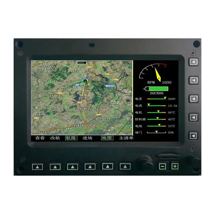 Attitude data 7 inches avionics aircraft instruments lcd picture display original