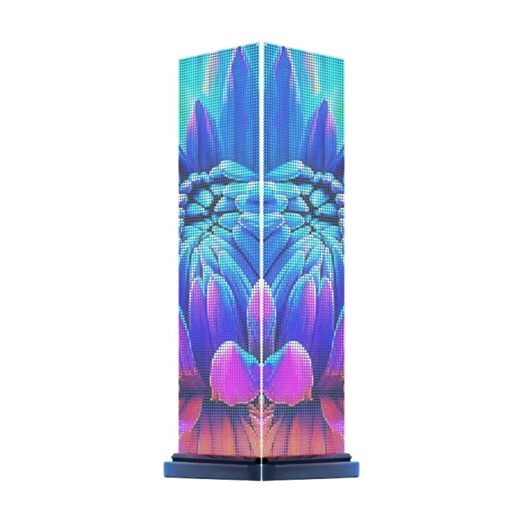 Innovative Glass 3D Led Video Wall Digital Signage flexible Transparent Led Display