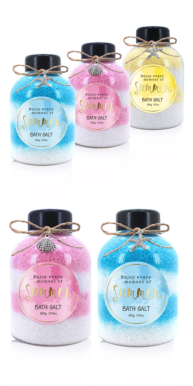 Summer Soak Sea Set Relax Wholesale Bottle Natural Organic marine Bath Salt