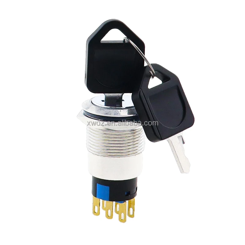 16mm Control Flat Ring Wholesale Shape Round Car Start 16mm Waterproof Metal Push Button Switch