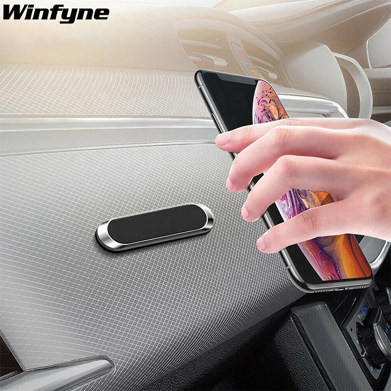 
New Ultin Thin Stronger Magnetic Strip Shape Car Holder Stand For Mobile Phone Dashboard Car Mount 