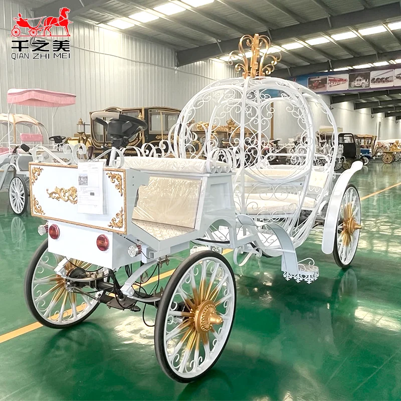 Qianzhimei 2024 Рождественский день рождения свадебный автомобиль специальная транспортная коляска тыква Любовная