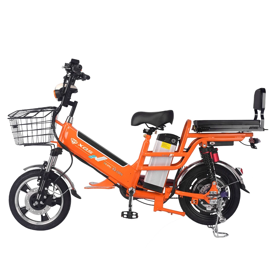 350W Brushless Motor Vacuum Tire e-Bike with 12Ah 48V Lithium Battery Power Supply 16Inch Delivery Bicycle