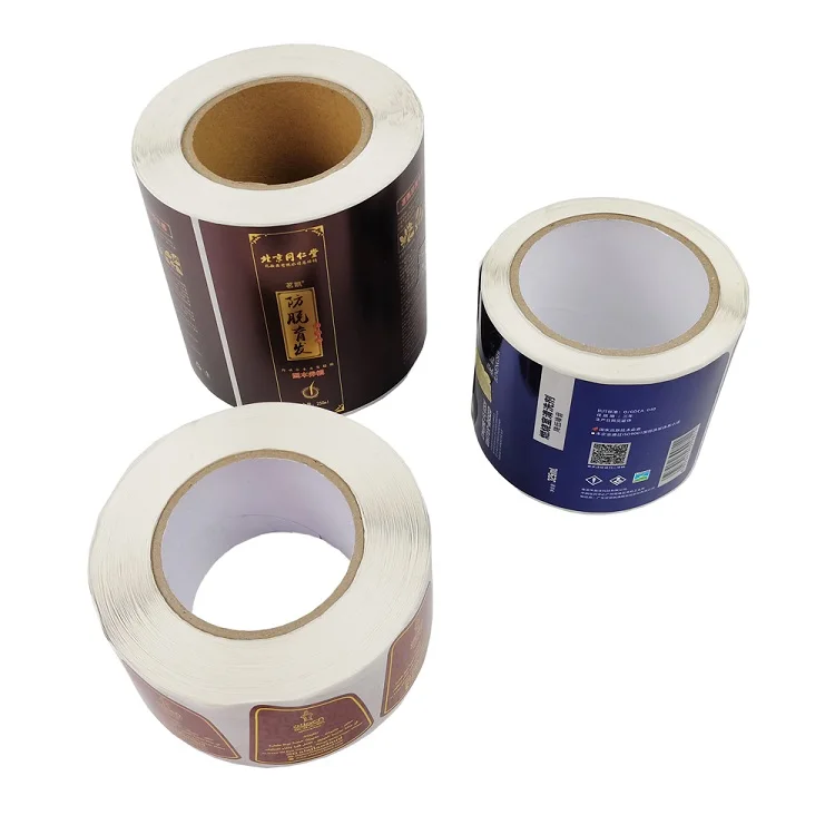 Adhesive Waterproof Label Stickers Customized Vinyl Packaging Labels for Perfume Bottle Makeup Product with your logo