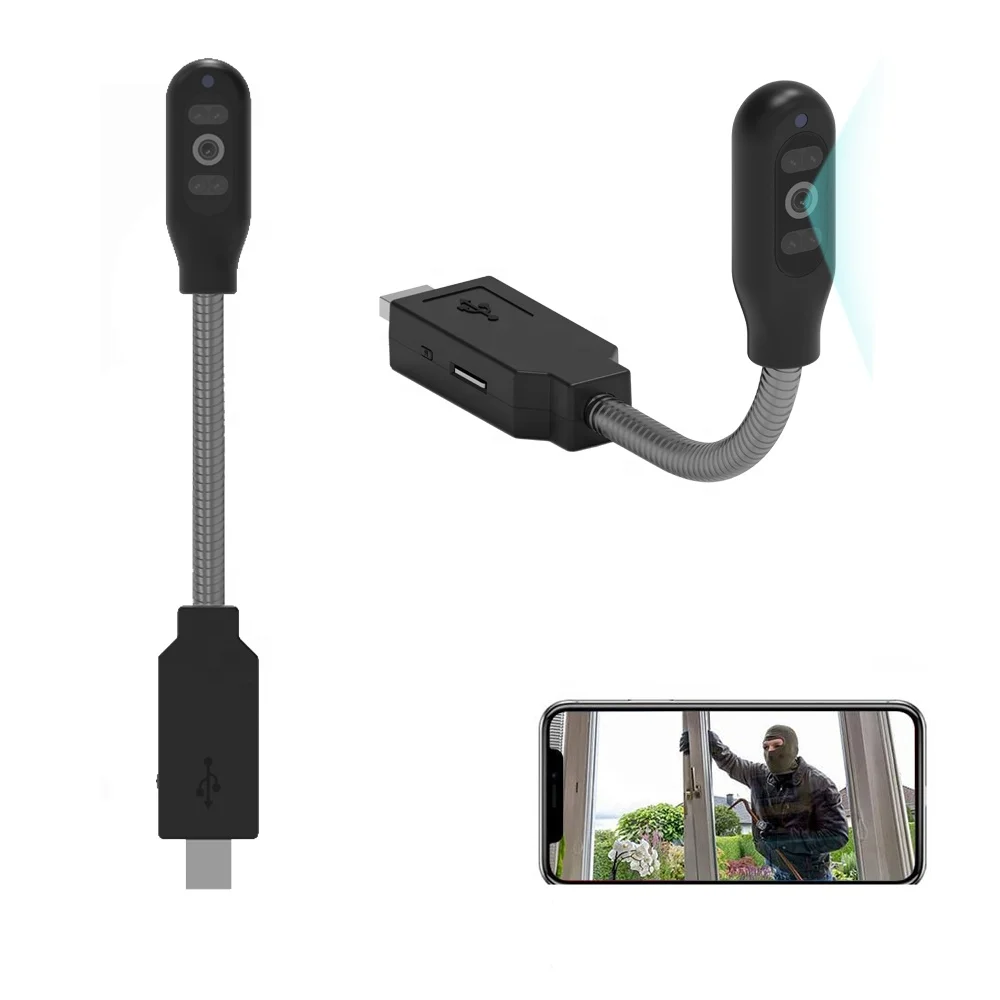 HD 1080P USB Cable Camera Portable Mini Hidden Camera IR Night Vision Video Voice Recorder Camera up to 200GB