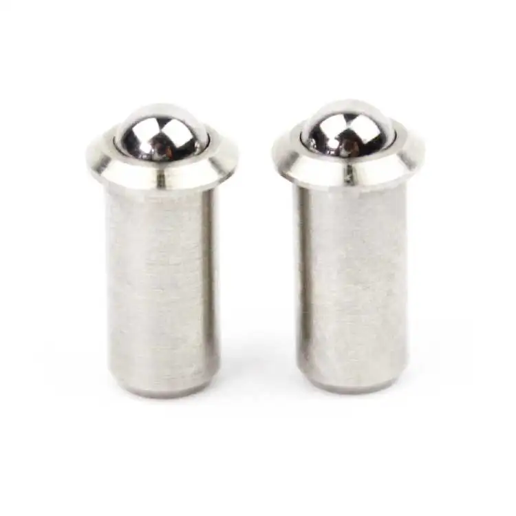 Press Fit Ball Plunger with flanges