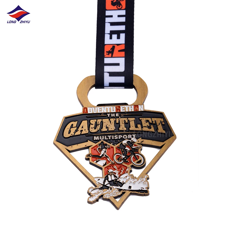 Longzhiyu metal marathon medals factory cheap custom cartoon 5k run sports medals wholesale diecast bottle opener medals