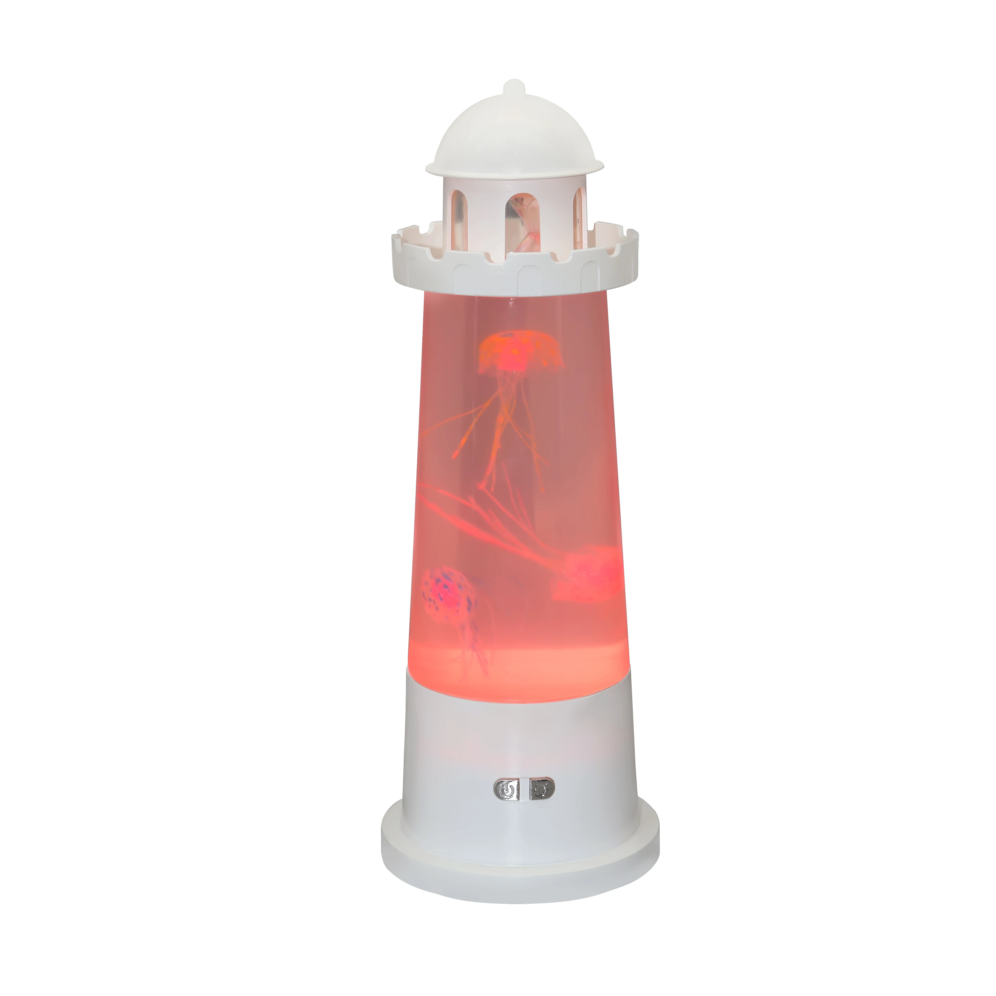 TIANHUA USB Aquarium Decor Bedside Table Night Light LED Jellyfish Lamp For Kids