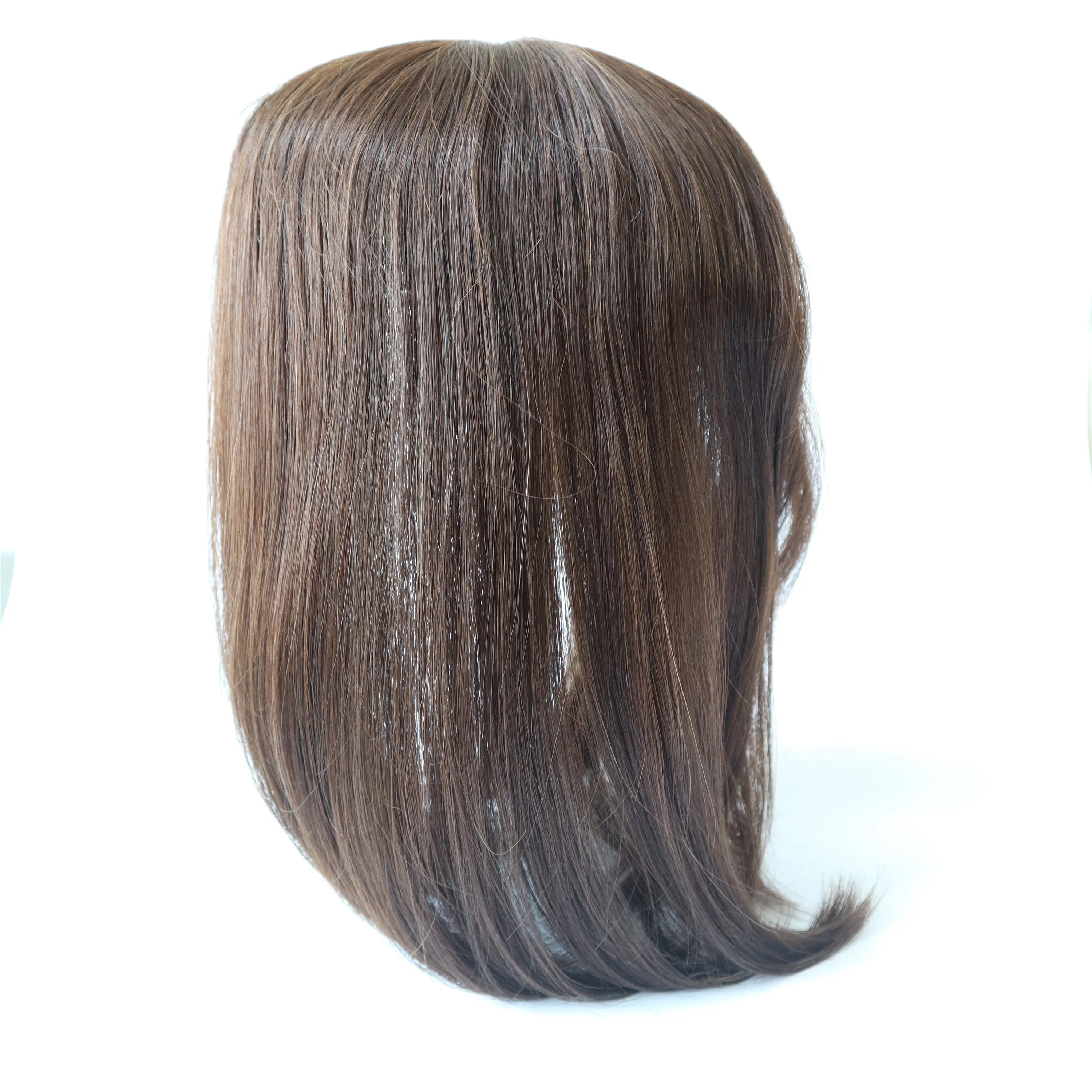 Натуральные волосы для женщин, 14 дюймов, высокое качество, с зажимами