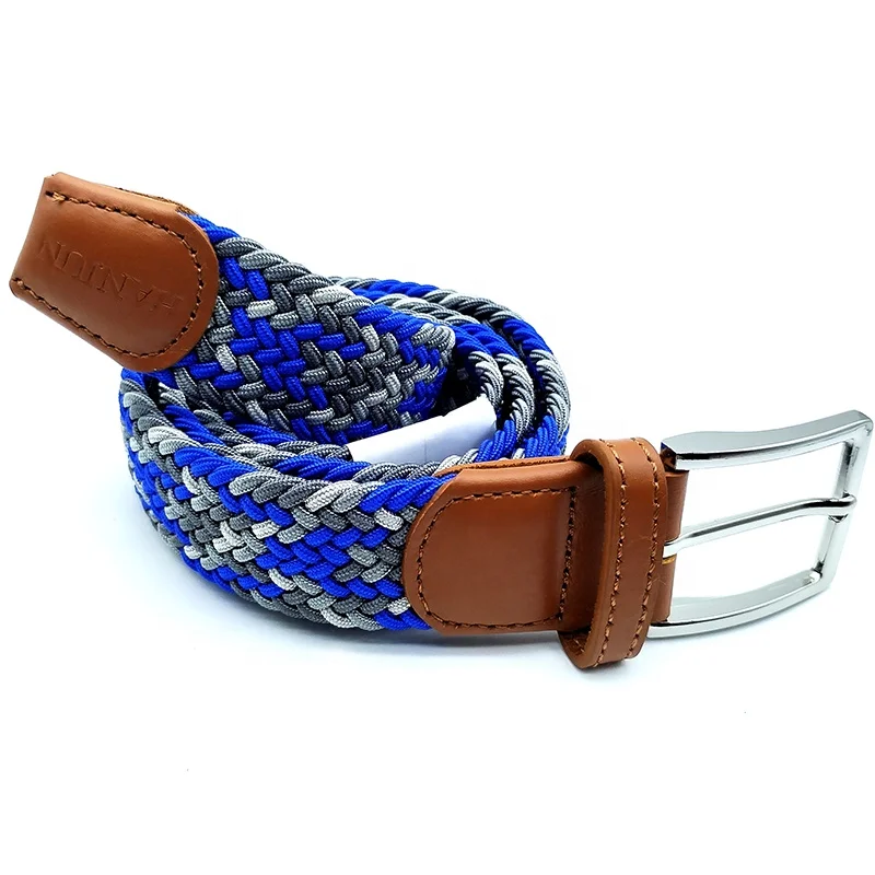Hot Sale Colorful Wide Elastic Belt Webbing Elastic Fashion Belt Golf Women Elastic Belts