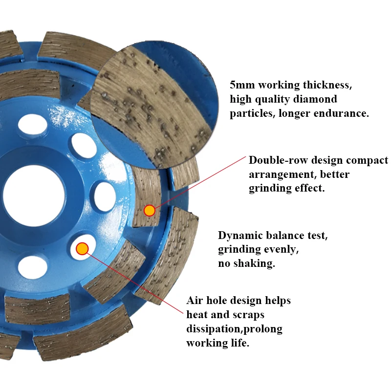 China wholesale 4 inch diamond abrasive stone cup grinding wheel