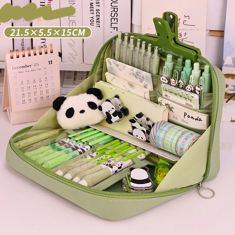 Student 12-Layer Pencil Case 90° Opening High Appearance Level Multi-Functional Stationery Case Pencil Case
