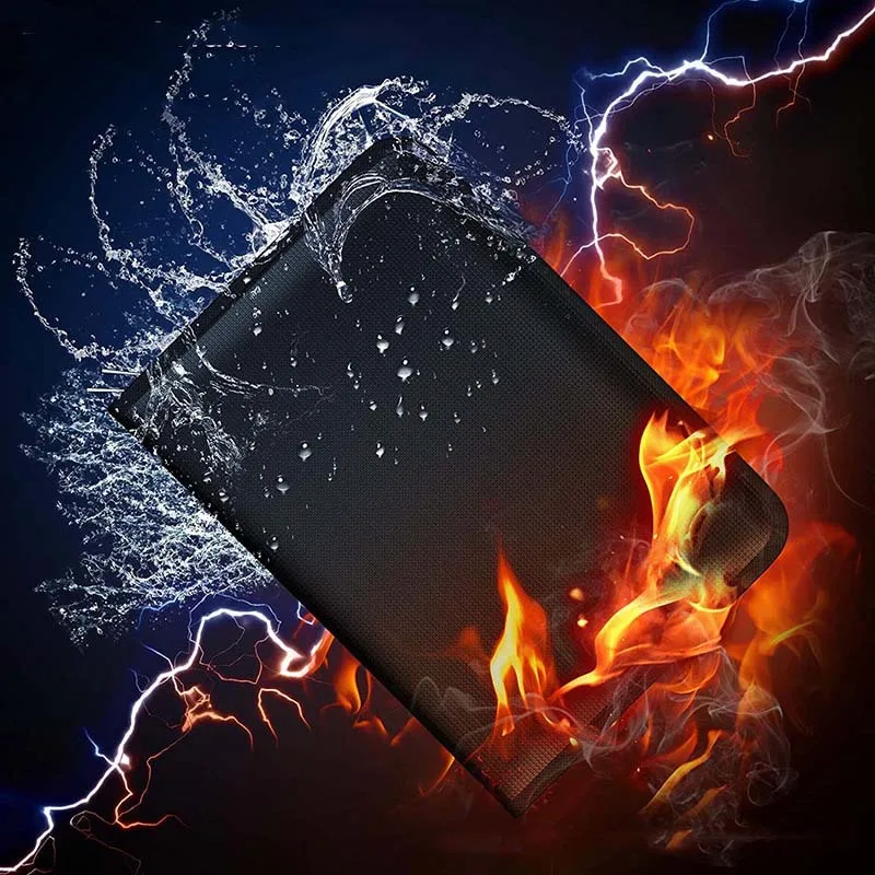 Office School Popular File bag Travel Safety Zipper Case Fireproof Document Bag Expanding File Folder A4 Portable Business File