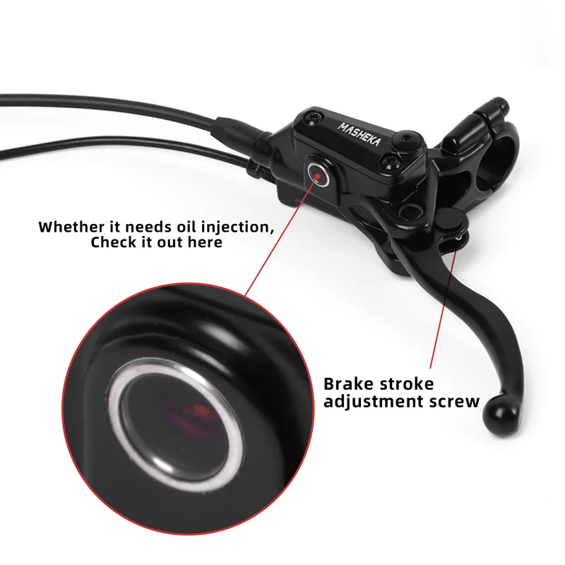 MASHEKA Factory Manufacturing HB427-4M High Speed 120km/h Electric Bicycle Scooter Hydraulic Disc Brake MTB Big 4 Pistons Hy