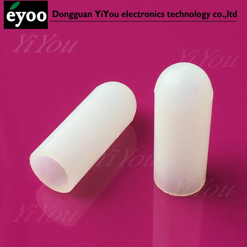 9.5mm 10mm M10 Screw silicone cap Rubber dust cover High temperature Plating Spray Threaded Silicone End Caps